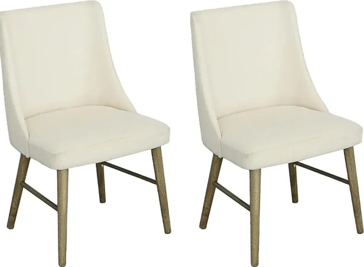 Jandell Beige Dining Chair, Set of 2