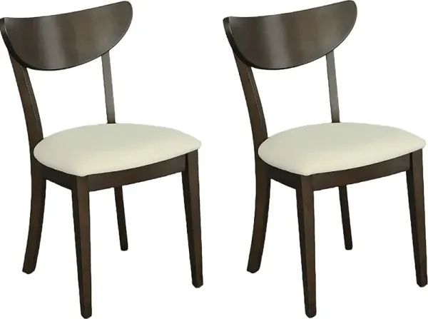 Jenerio Brown Dining Chair, Set of 2
