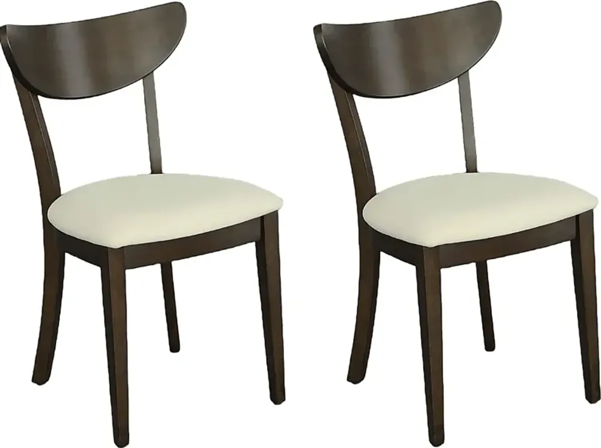 Jenerio Brown Dining Chair, Set of 2