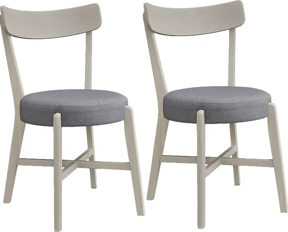 Lorfax Cream Dining Chair, Set of 2