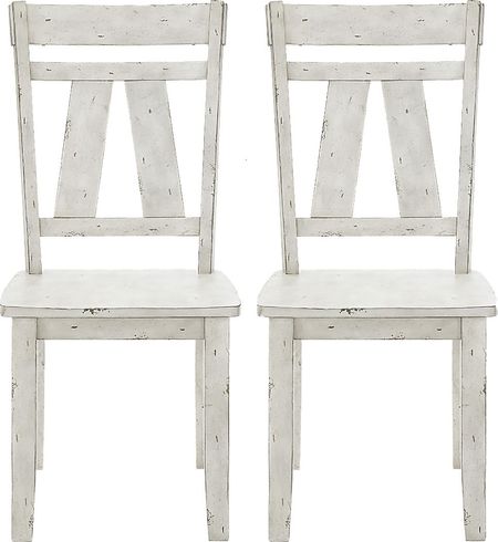 Stana White Dining Chair, Set of 2