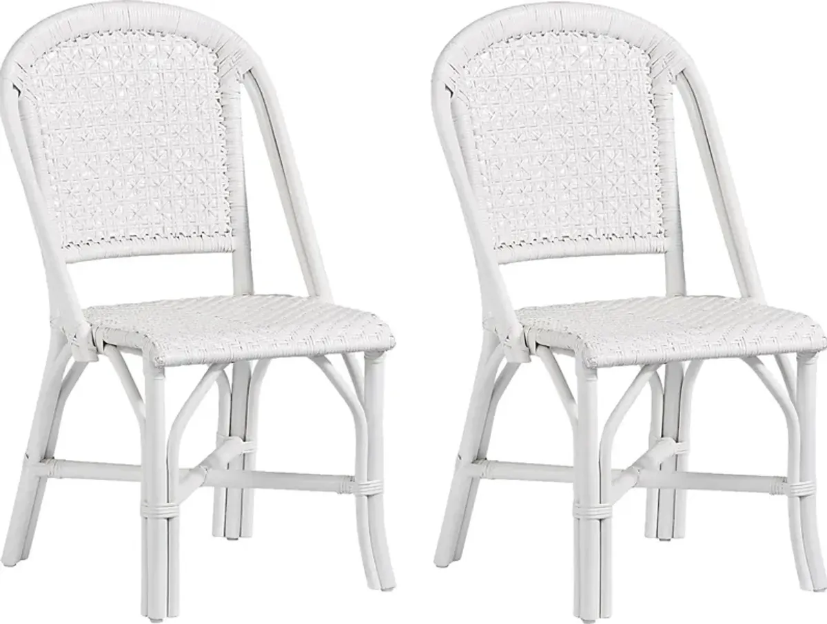 Stonegarden White Dining Chair, Set of 2