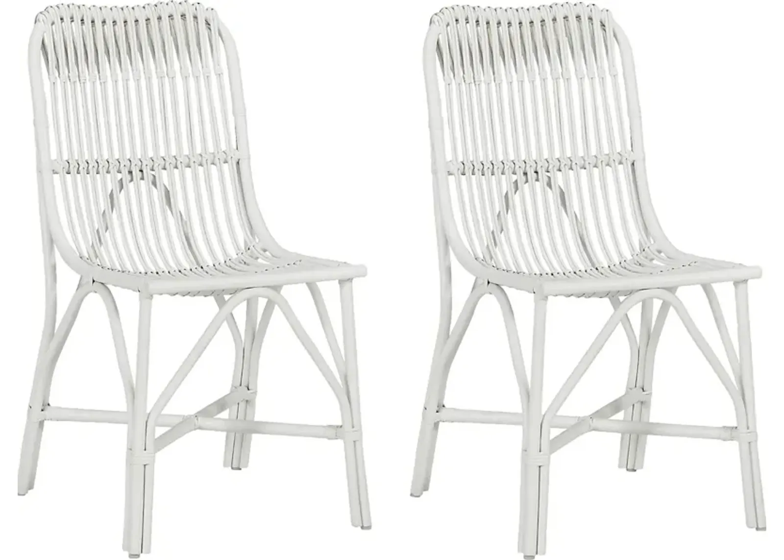 Timarand White Dining Chair, Set of 2