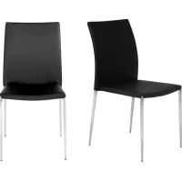 Aracobra Black Dining Chair, Set of 2