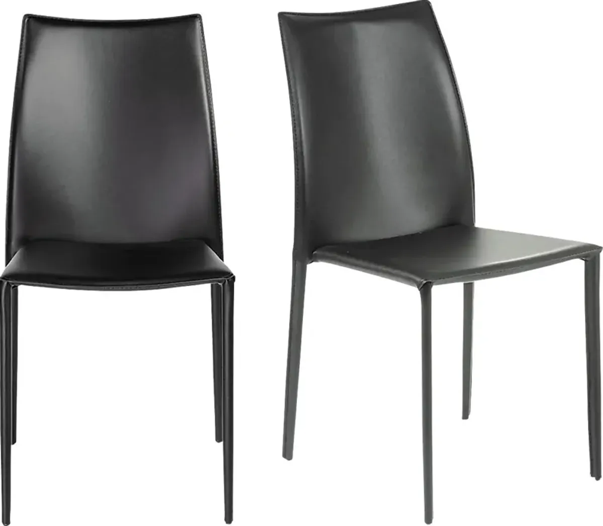 Attakapas Black Dining Chair, Set of 2