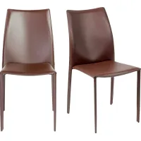 Attakapas Brown Dining Chair, Set of 2