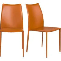 Attakapas Cognac Dining Chair, Set of 2