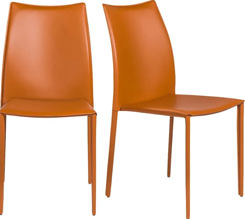 Attakapas Cognac Dining Chair, Set of 2