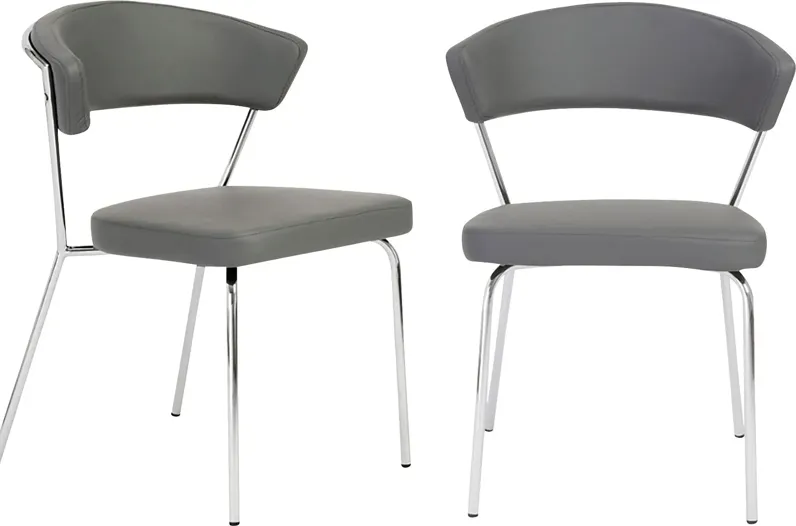 Artigale Gray Dining Chair, Set of 2
