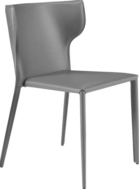 Drost Gray Dining Chair, Set of 2