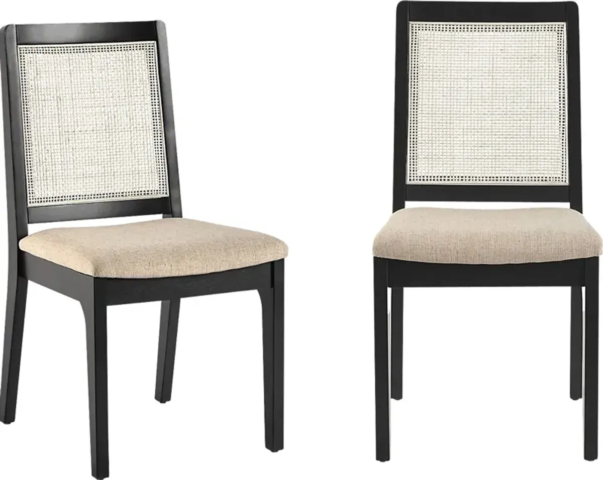 Annerly Black Side Chair, Set of 2