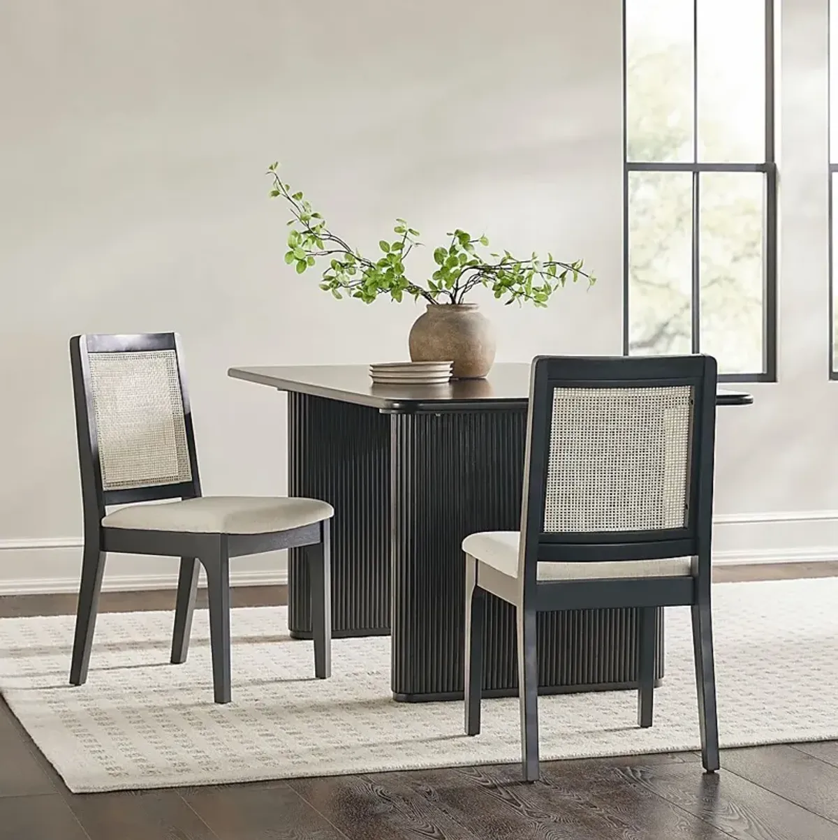 Annerly Black Side Chair, Set of 2