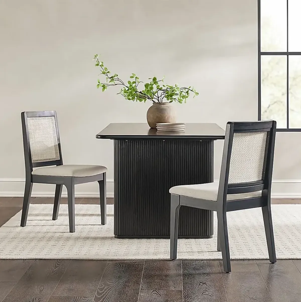 Annerly Black Side Chair, Set of 2