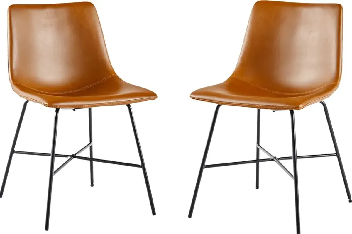 Cassamia Brown Side Chair, Set of 2