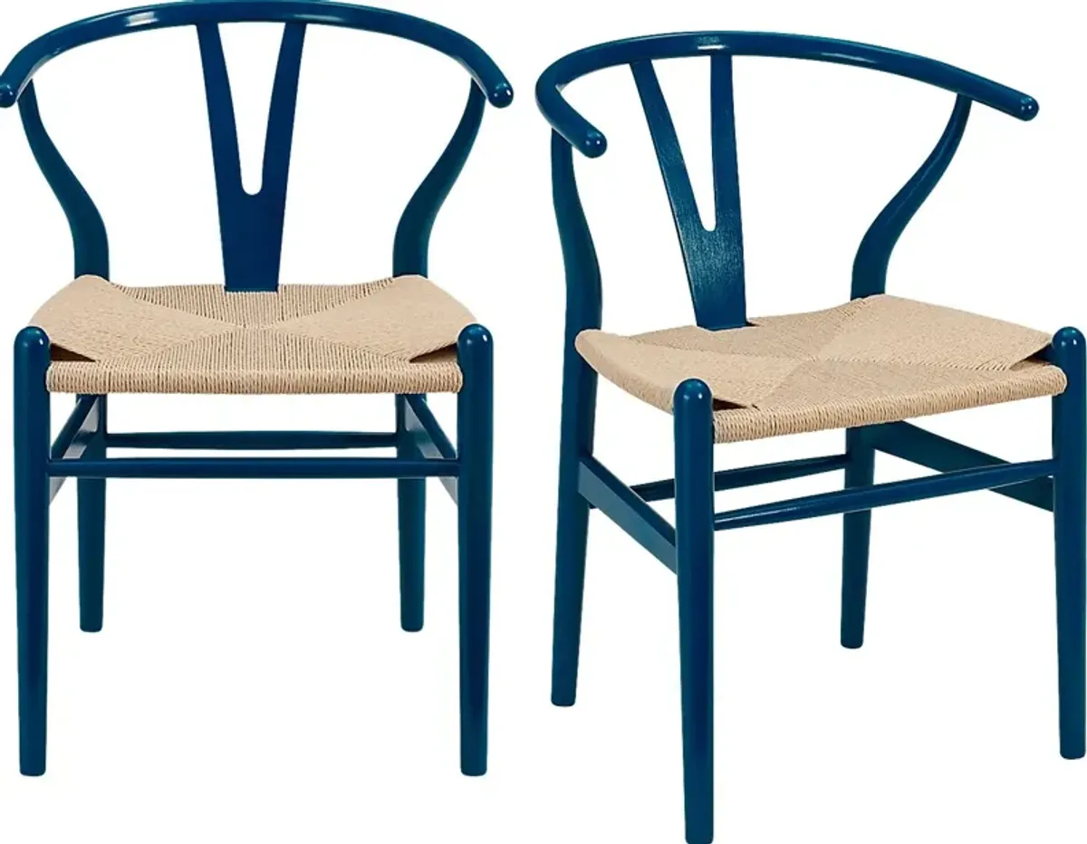 Byecroft I Blue Dining Chair, Set of 2