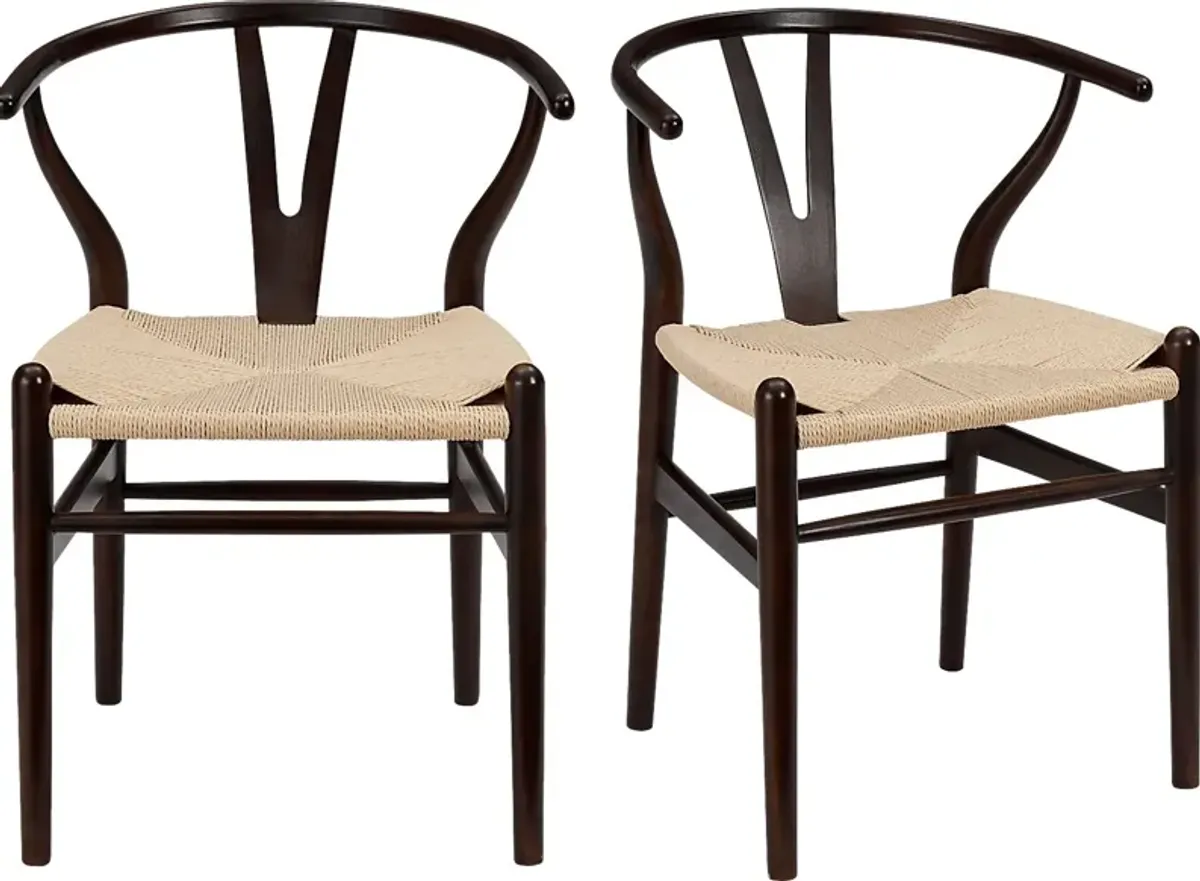 Byecroft I Walnut Dining Chair, Set of 2