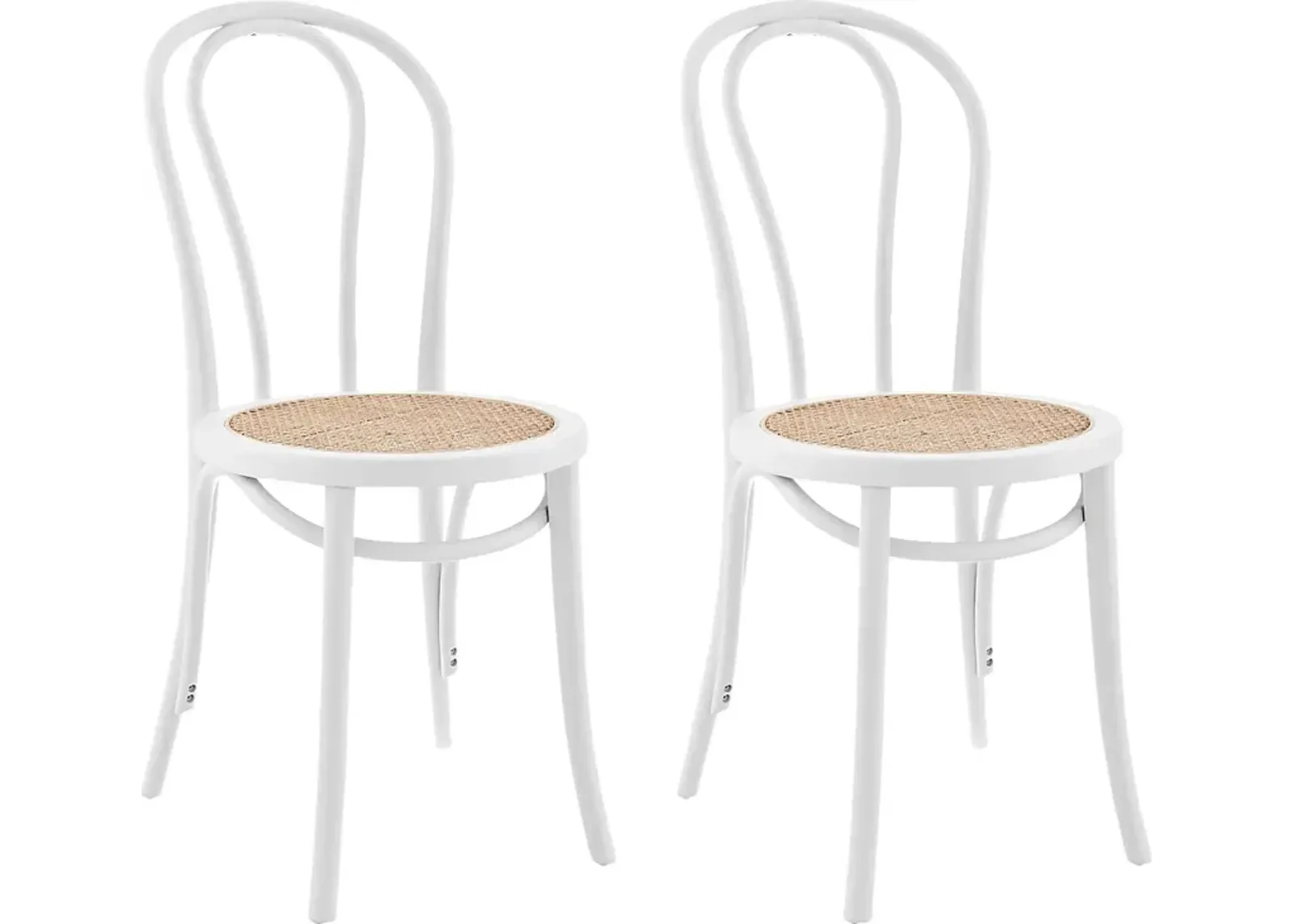 Brouwers White Dining Chair, Set of 2