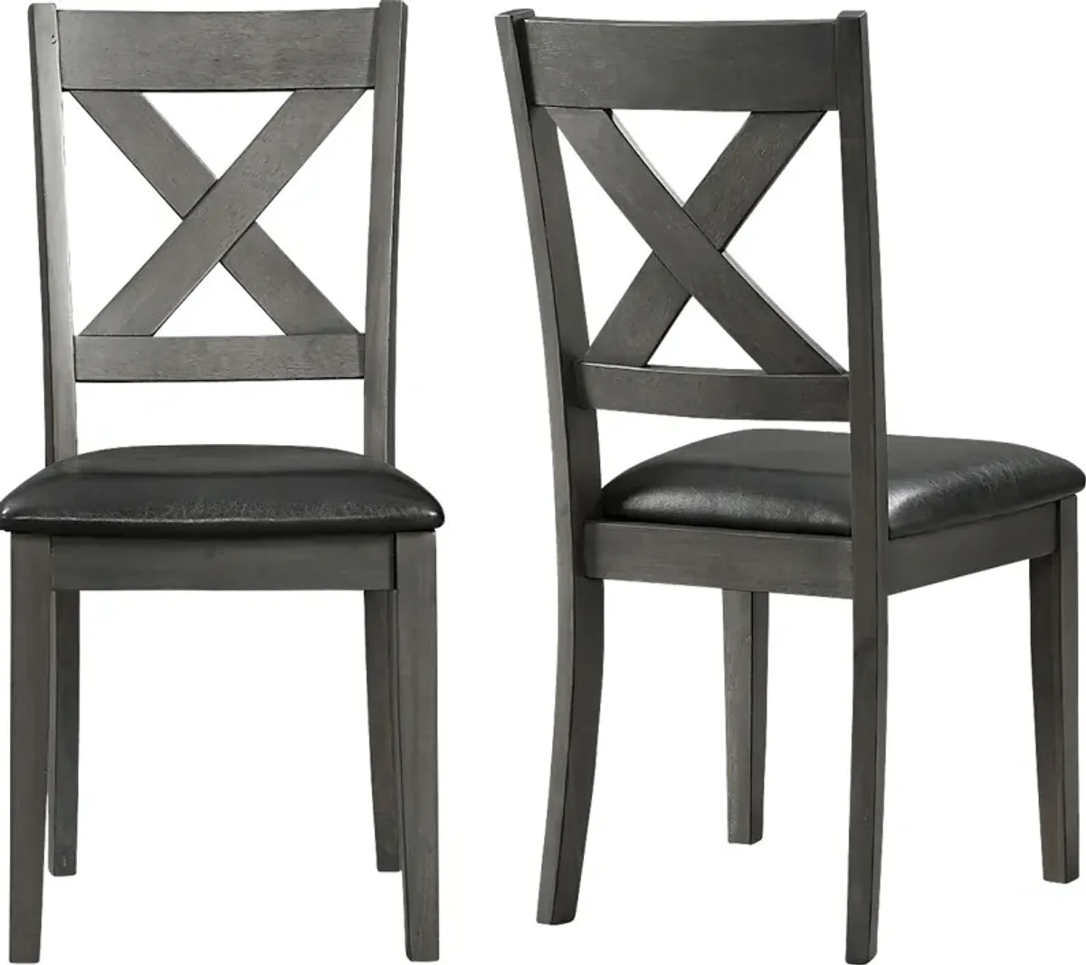 Petalbite Gray Side Chair, Set of 2