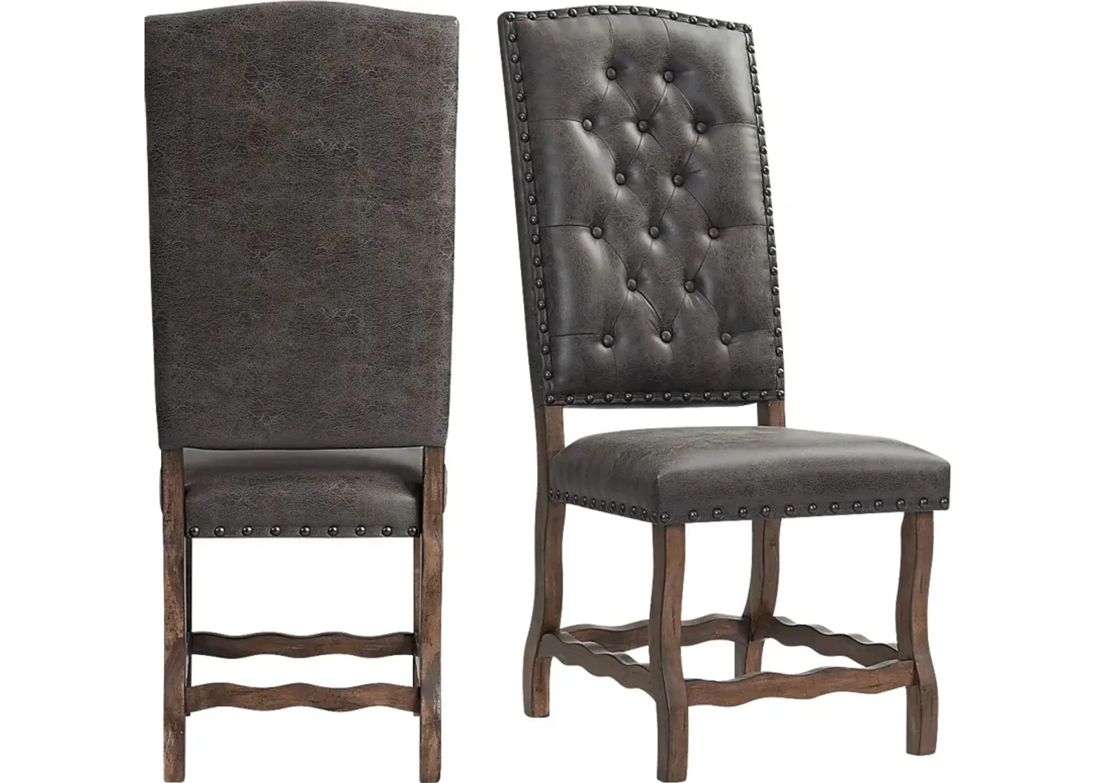 Herbware Walnut Side Chair, Set of 2