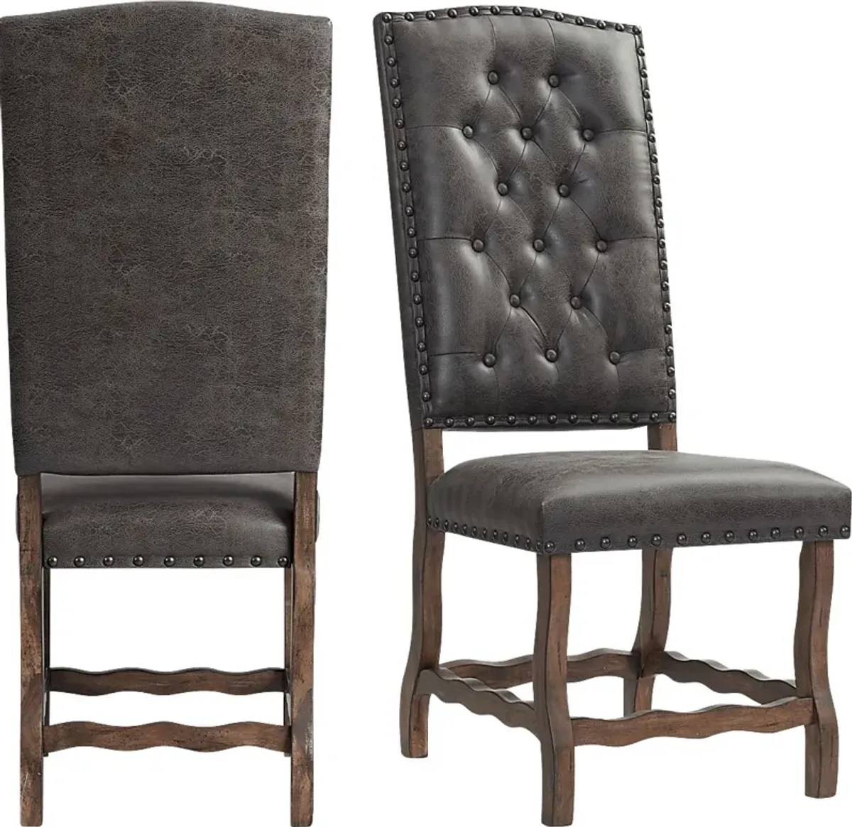 Herbware Walnut Side Chair, Set of 2