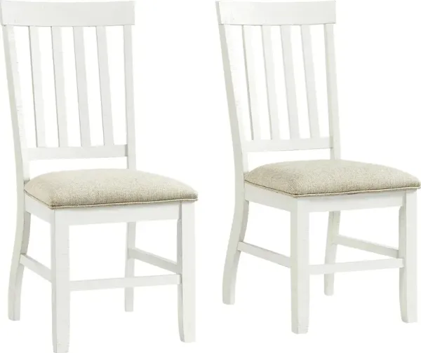 Thimbleberry White Side Chair, Set of 2