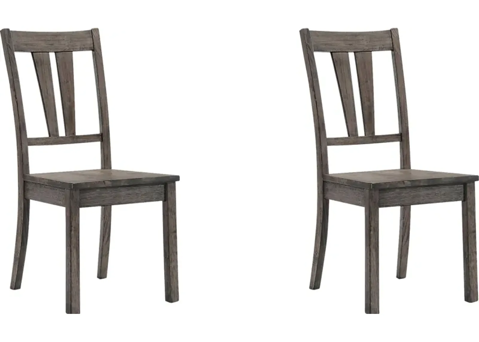 Marcom II Gray Oak Side Chair, Set of 2