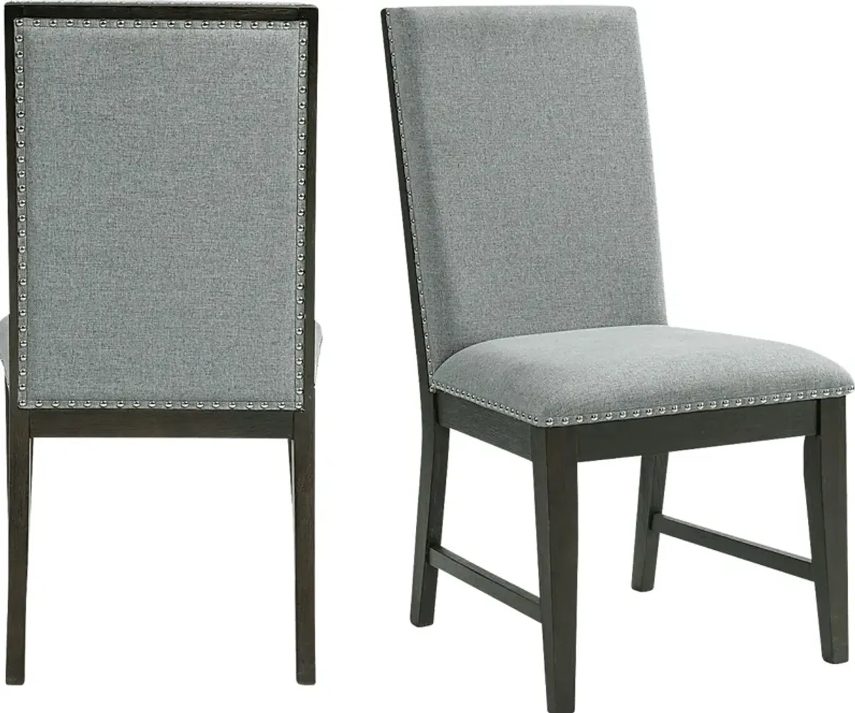 Hammerworth Gray Side Chair, Set of 2