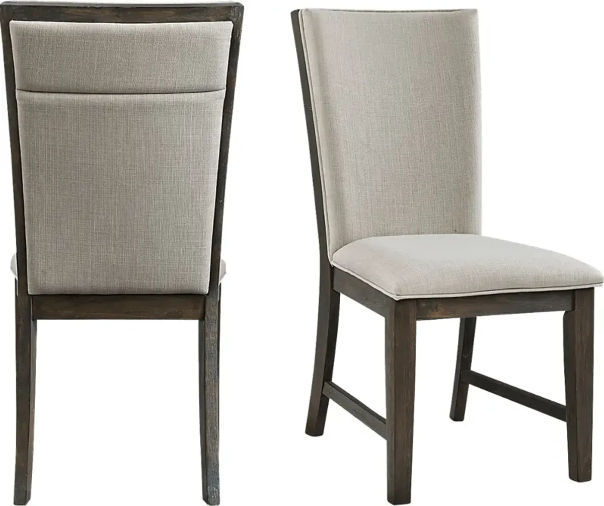 Comsne I Gray Side Chair, Set of 2