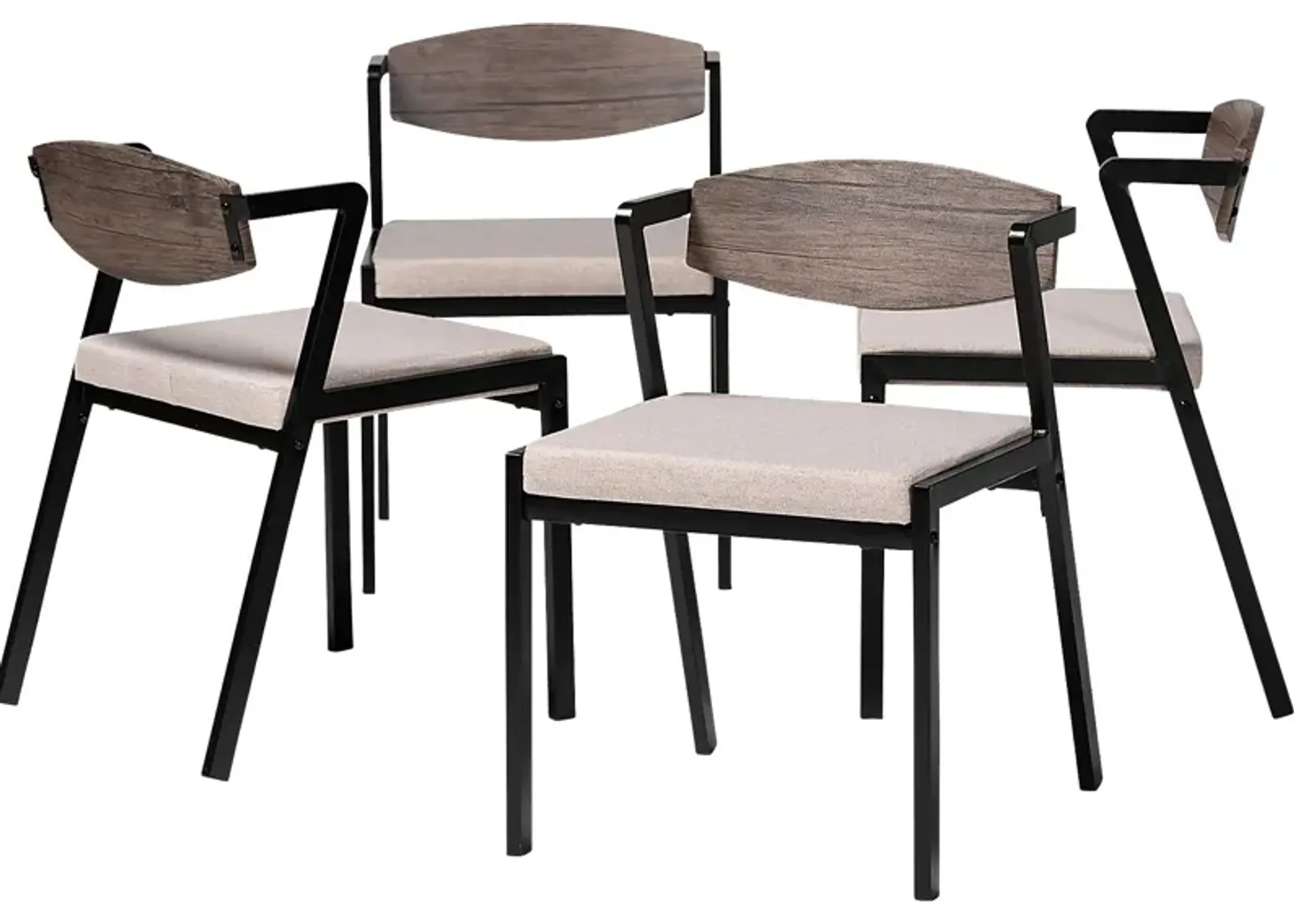 Adiutori Beige Dining Chair, Set of 4