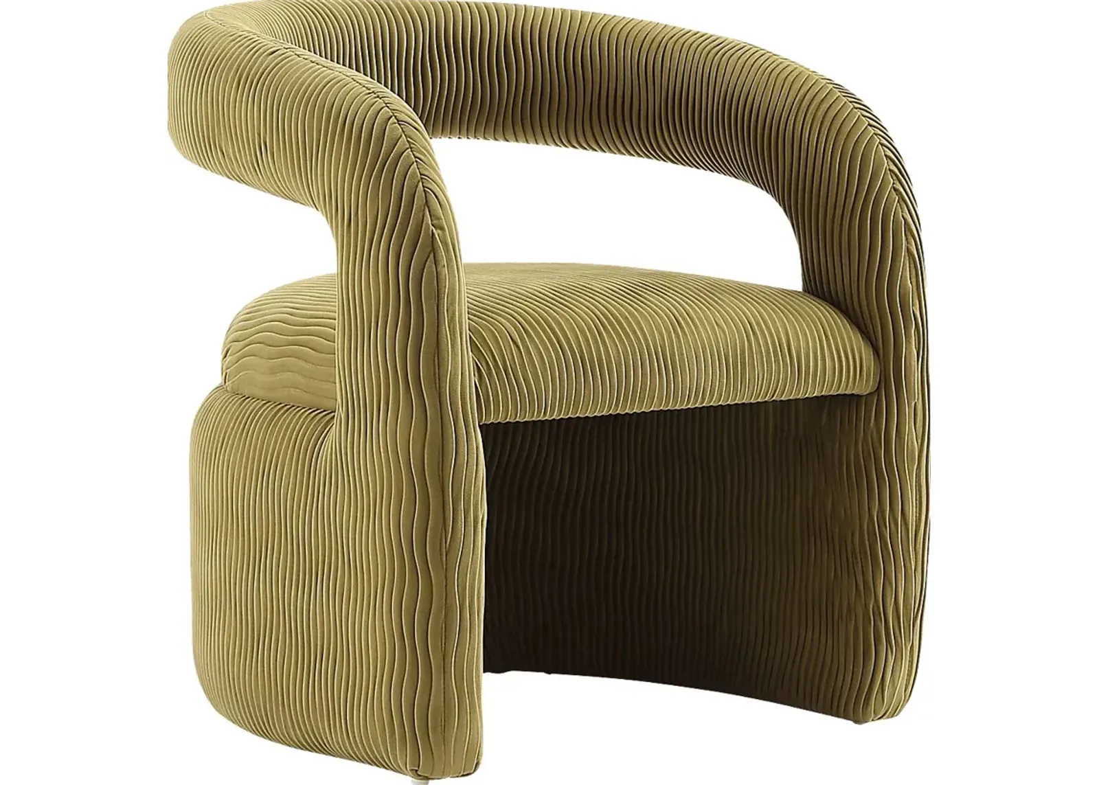 Flaminian Olive Green Arm Chair