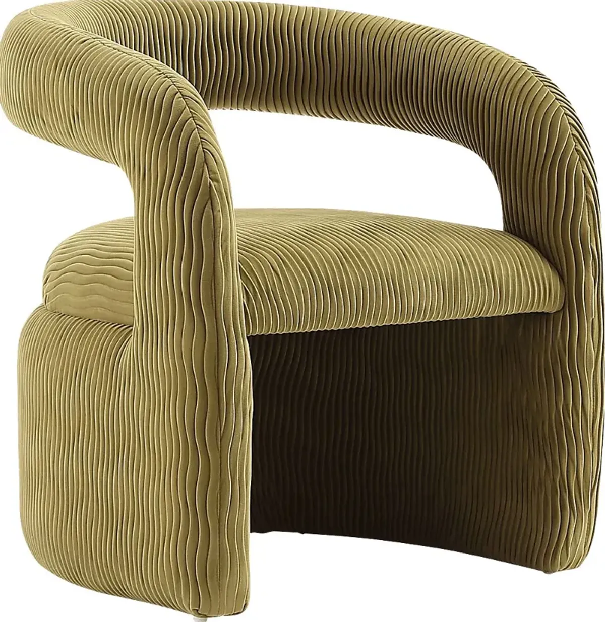 Flaminian Olive Green Arm Chair