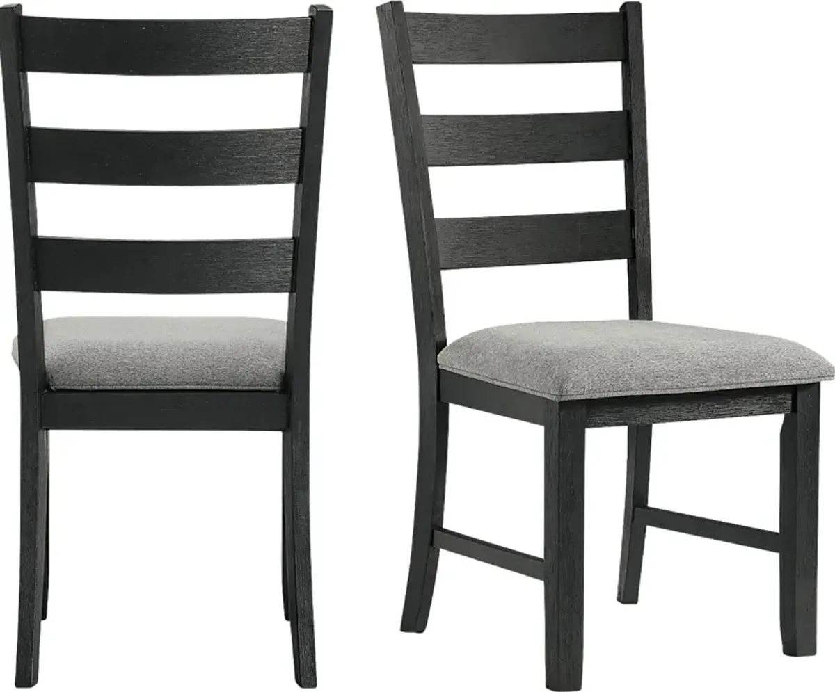 Ridgesco Black Side Chair, Set of 2