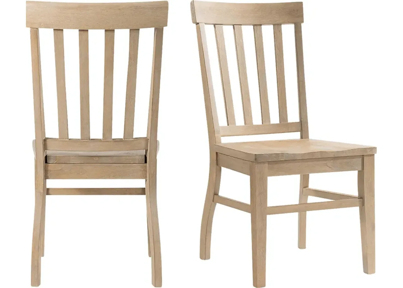 Antsarts Natural Side Chair, Set of 2