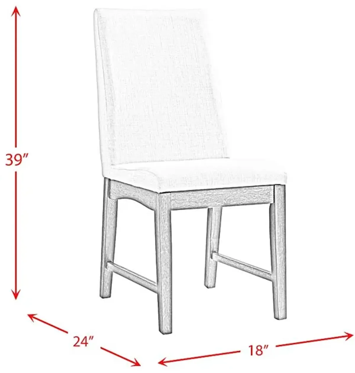 Valleykay Gray Side Chair, Set of 2