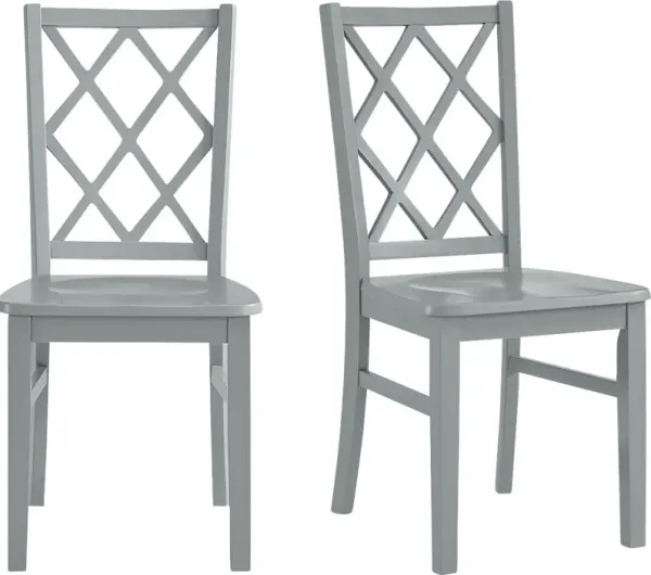Ikenna Gray Side Chair, Set of 2