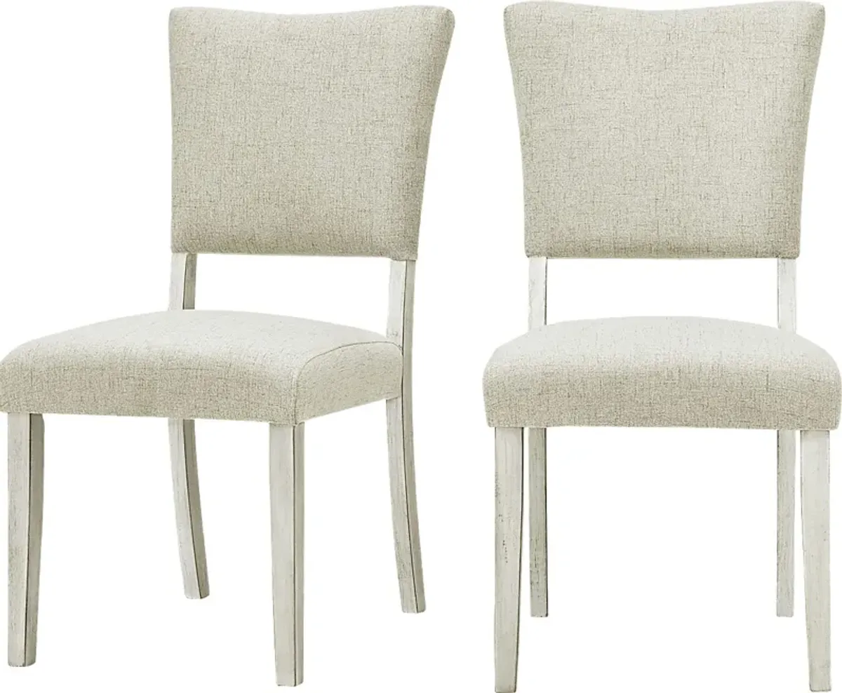 Vuyelwa White Side Chair, Set of 2