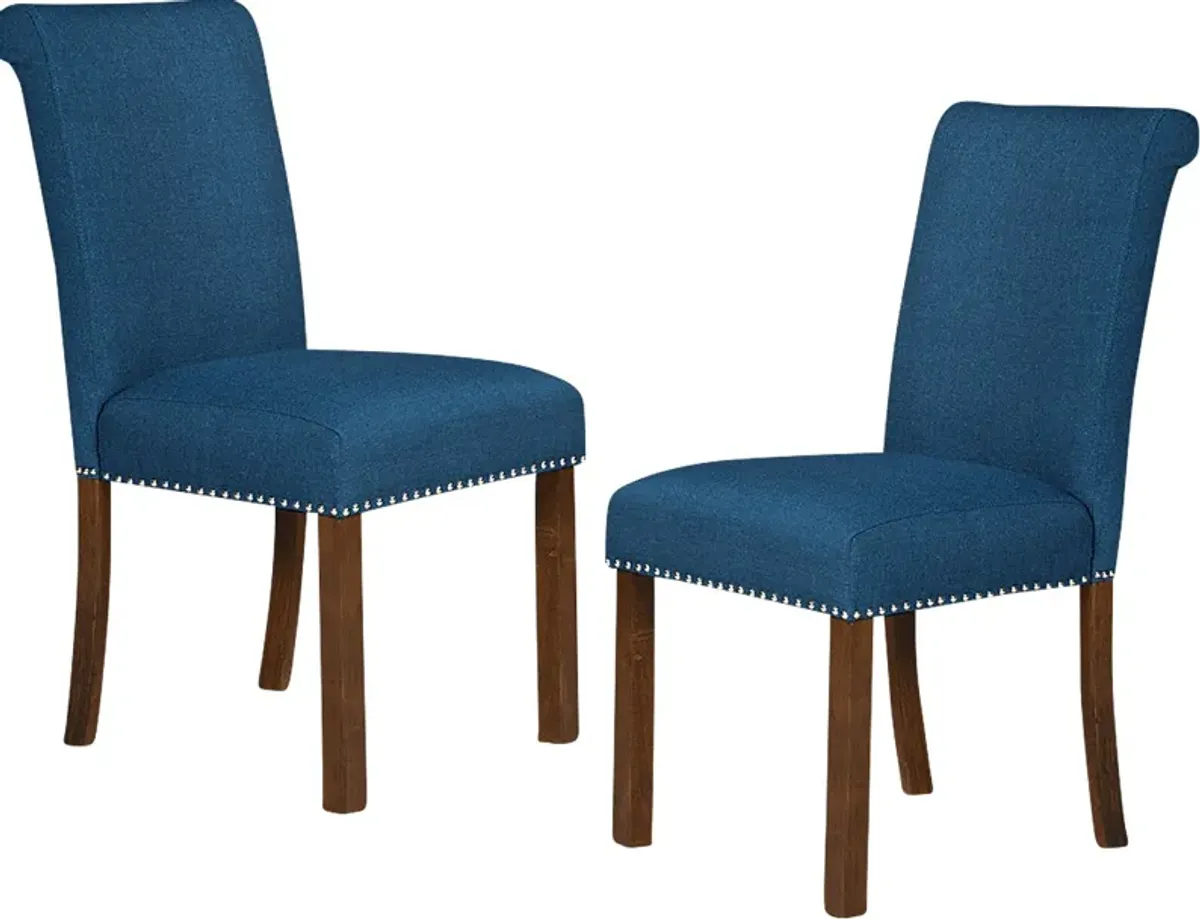 Korat Blue Dining Chair, Set of 2