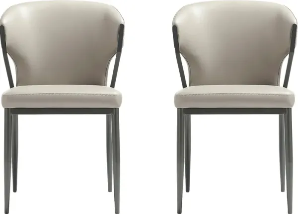 Blossompoint Light Gray Dining Chair, Set of 2
