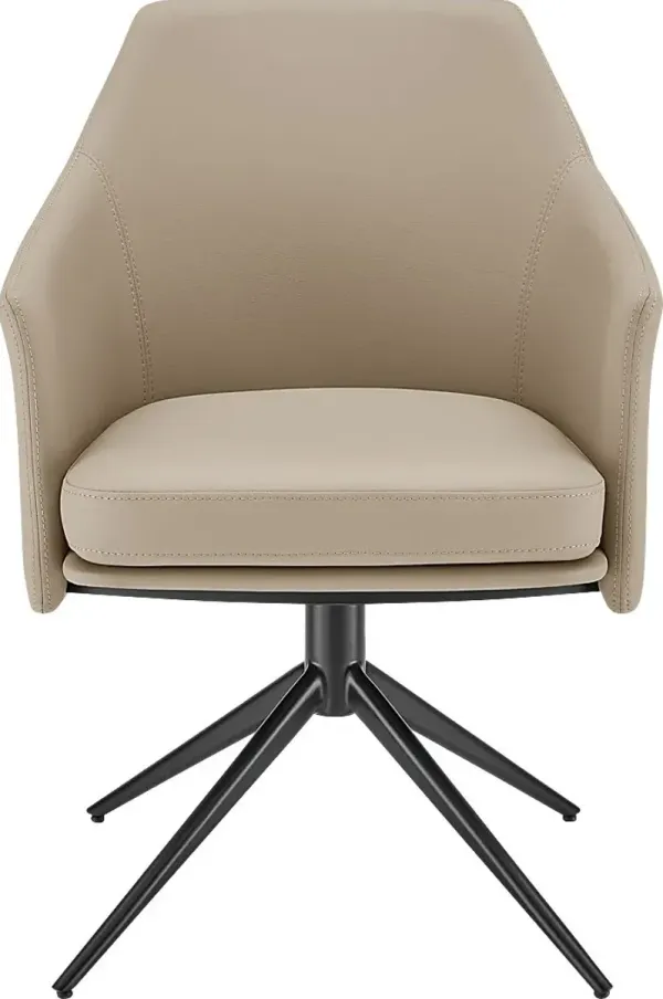 Nightpoint Taupe Swivel Arm Chair
