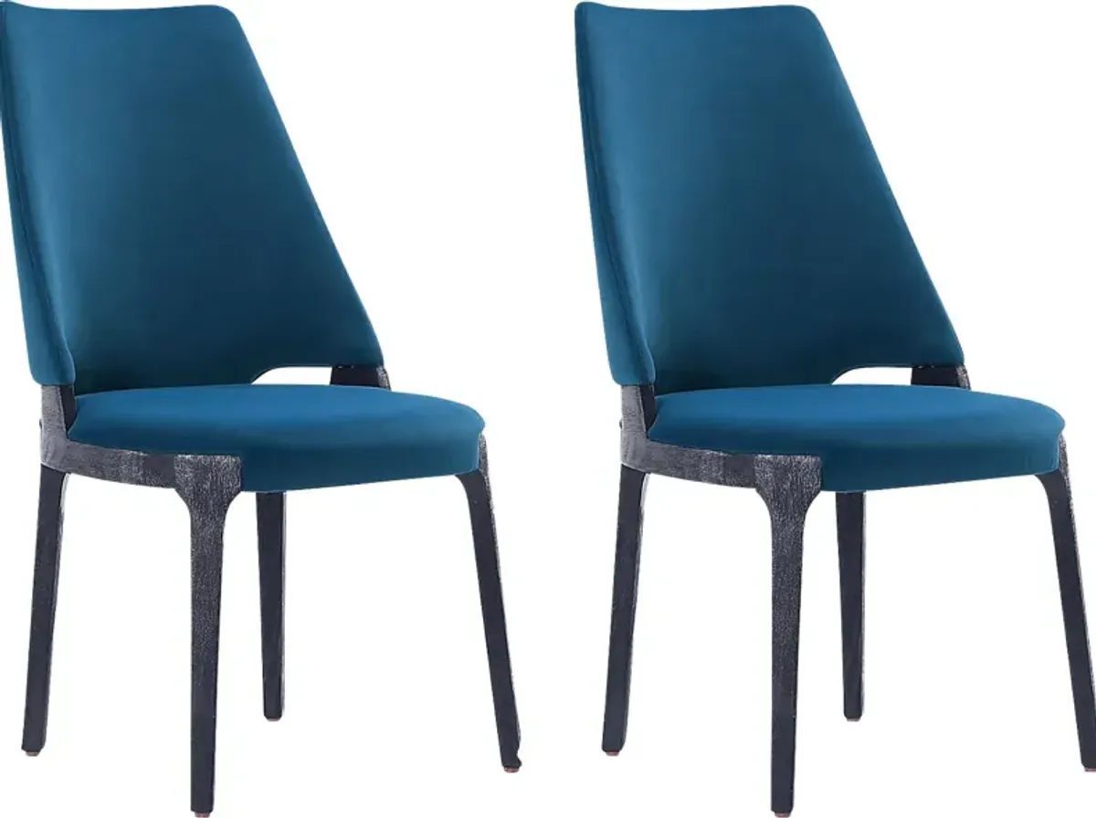 Kingery Blue Dining Chair, Set of 2