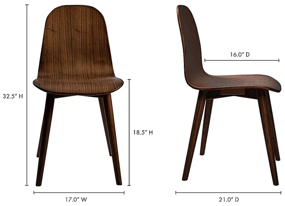 Alderon Walnut Side Chair