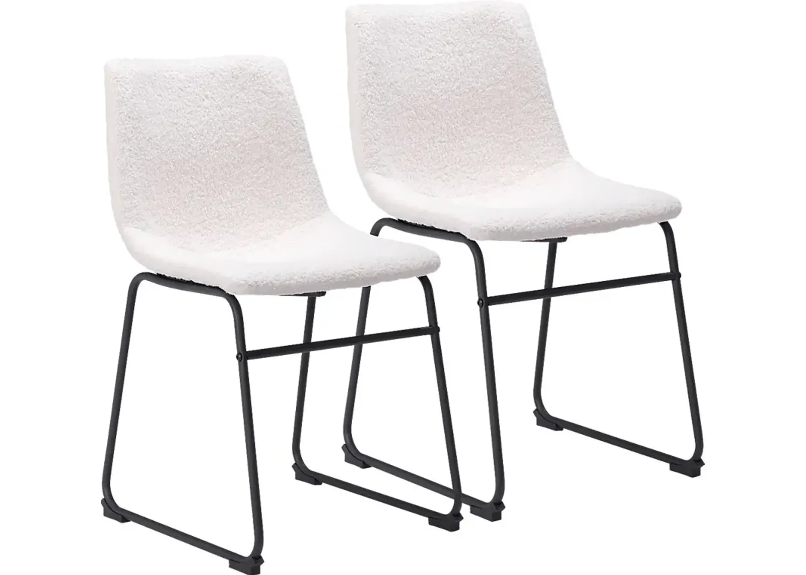 Bieless White Side Chair, Set of 2