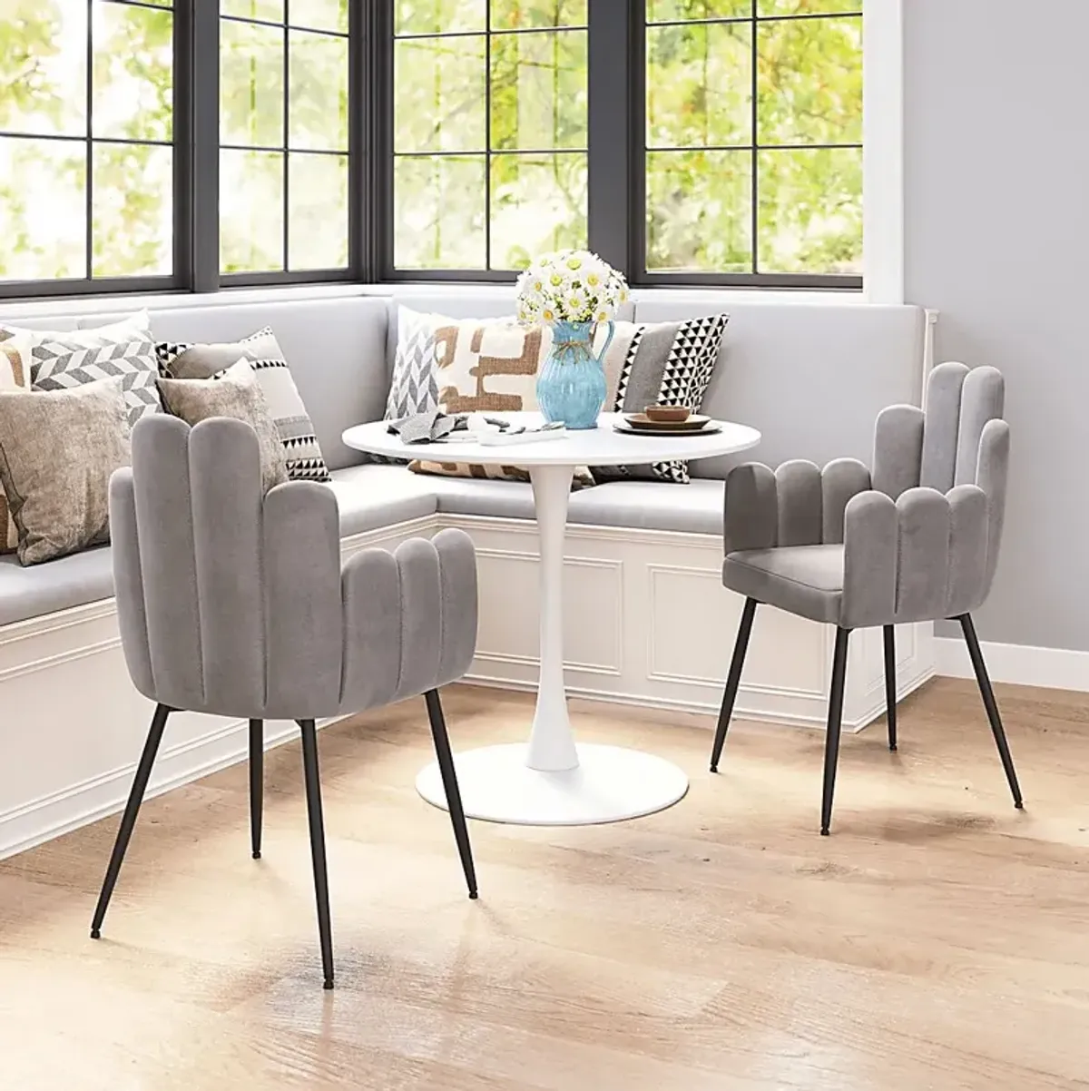 Bielo Gray Side Chair, Set of 2