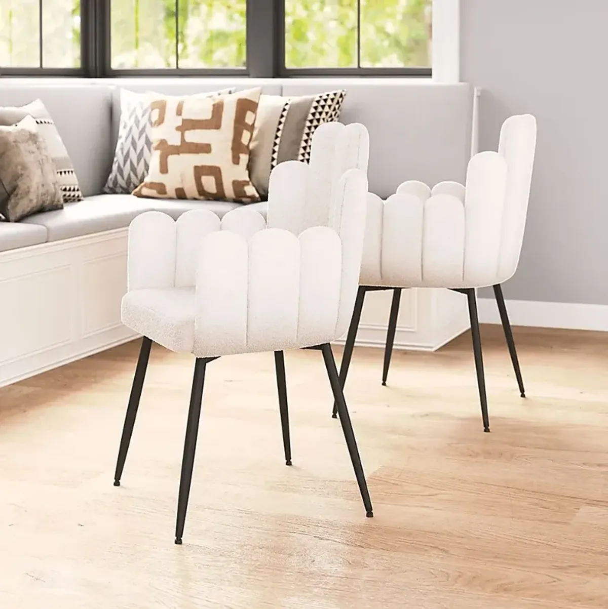 Bielo White Side Chair, Set of 2