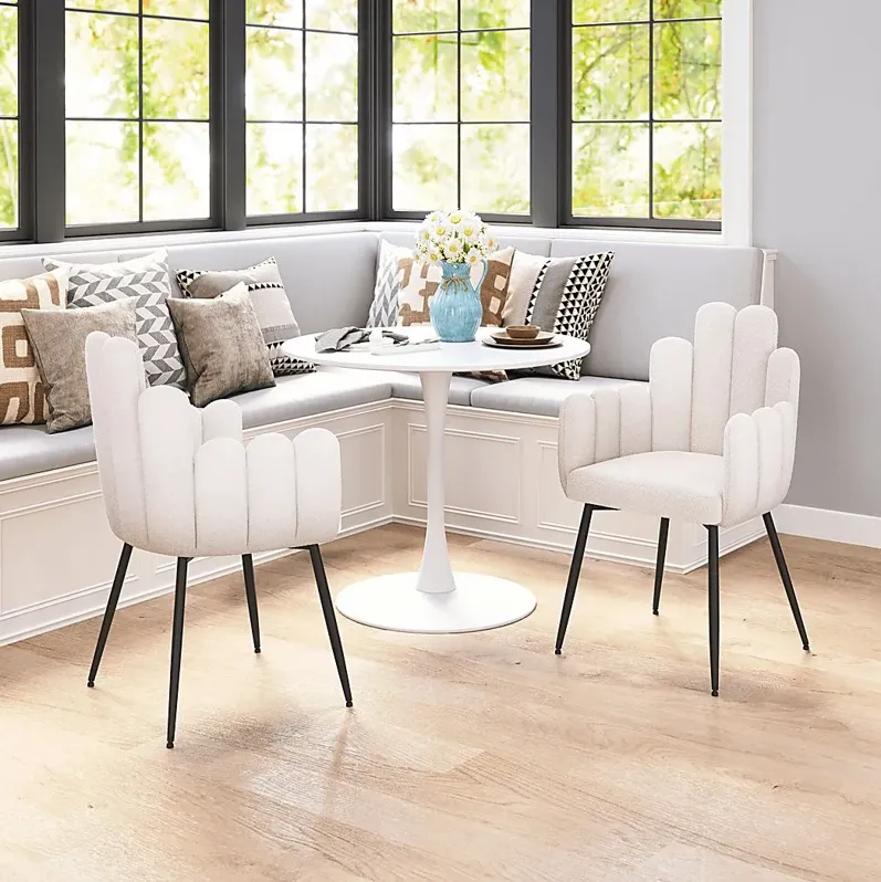 Bielo White Side Chair, Set of 2