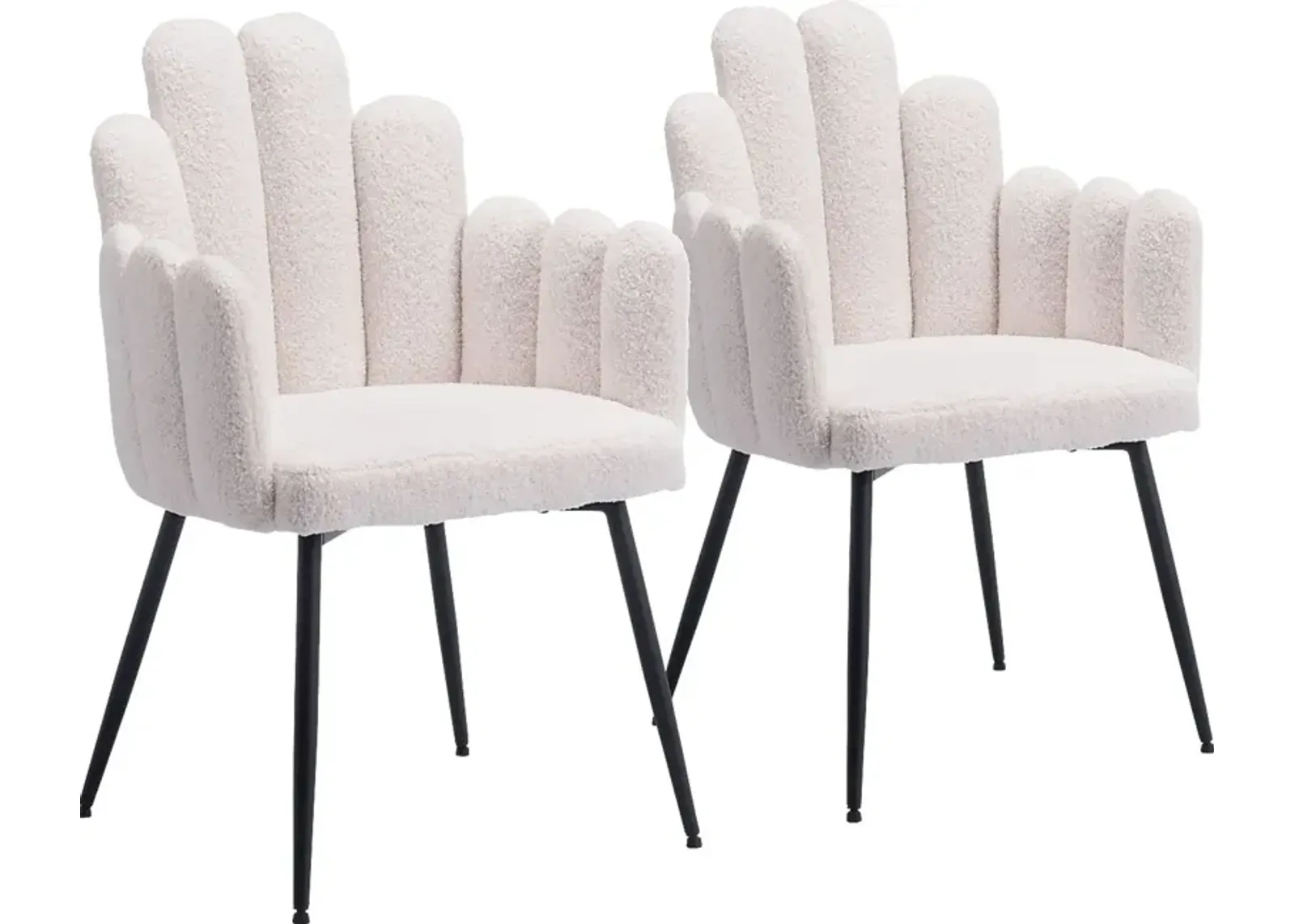 Bielo White Side Chair, Set of 2