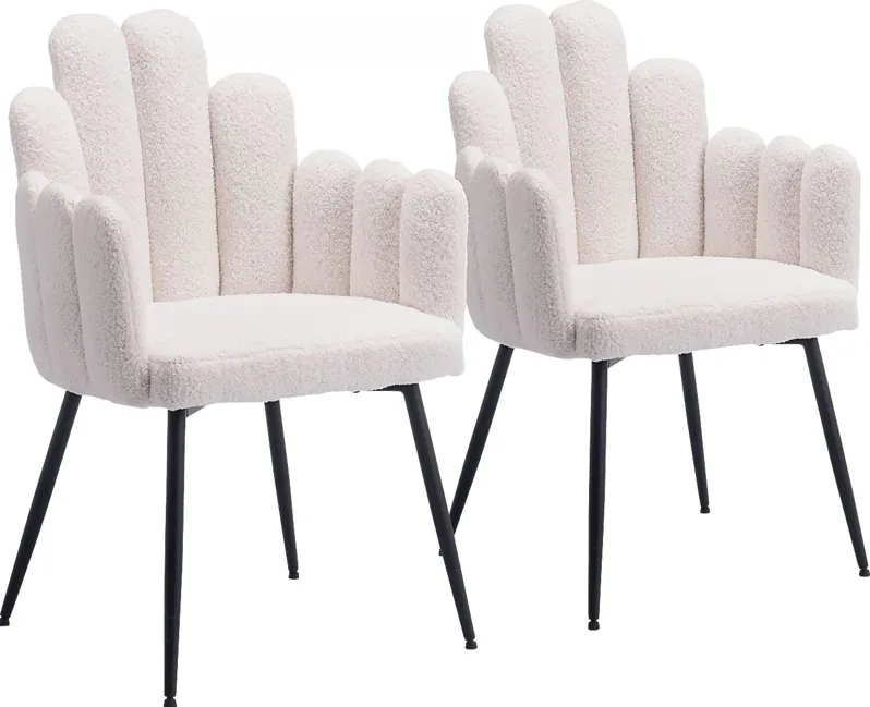 Bielo White Side Chair, Set of 2