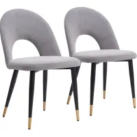 Kuranda Gray Side Chair, Set of 2