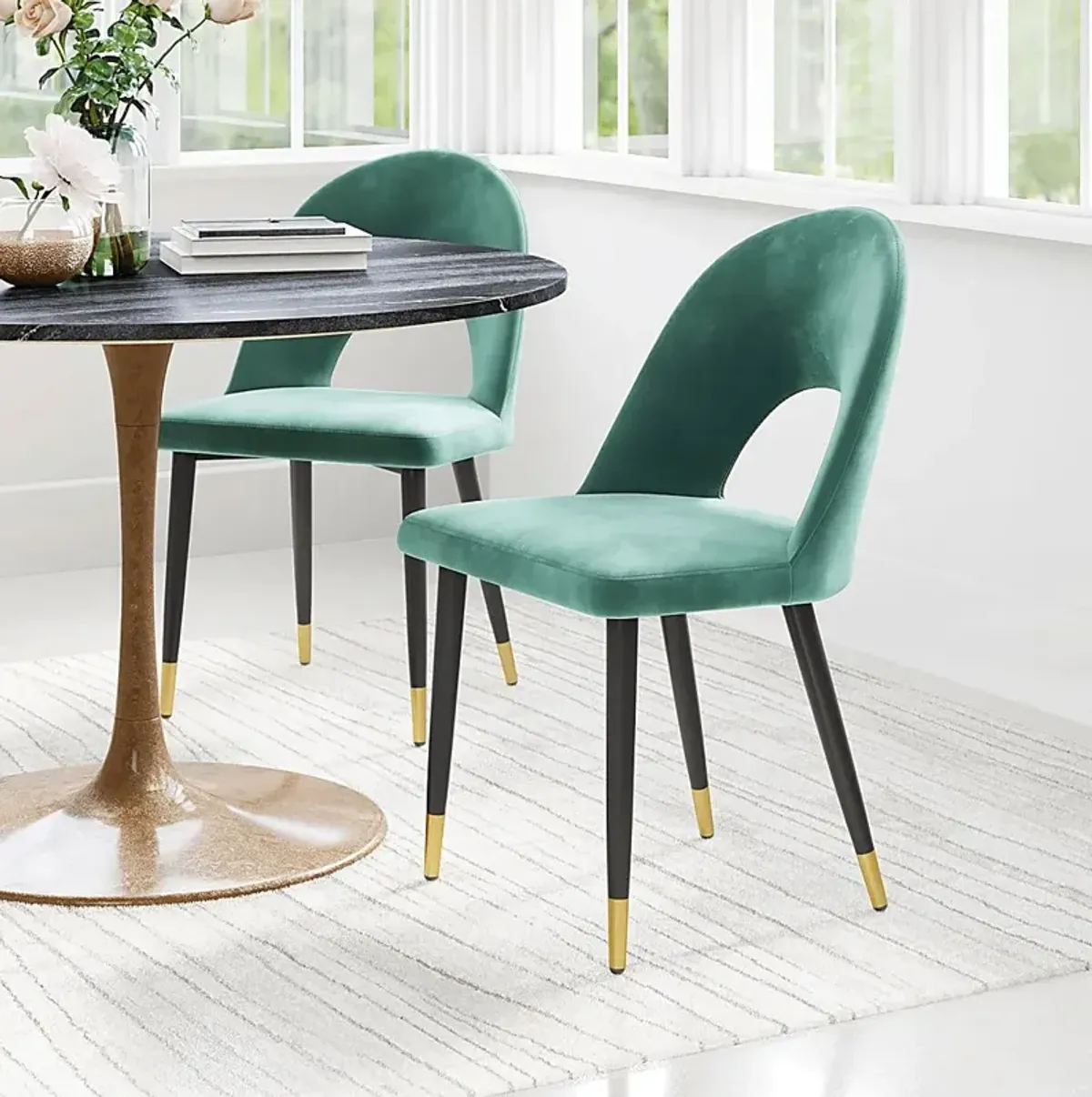 Kuranda Green Side Chair, Set of 2