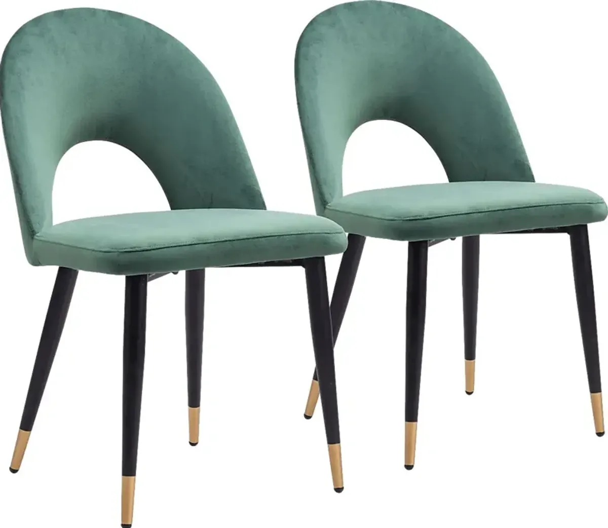 Kuranda Green Side Chair, Set of 2